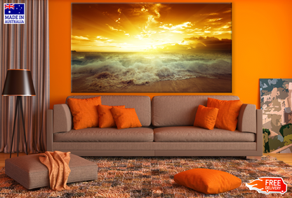 Stunning Beach Sunset Photograph Print 100% Australian Made