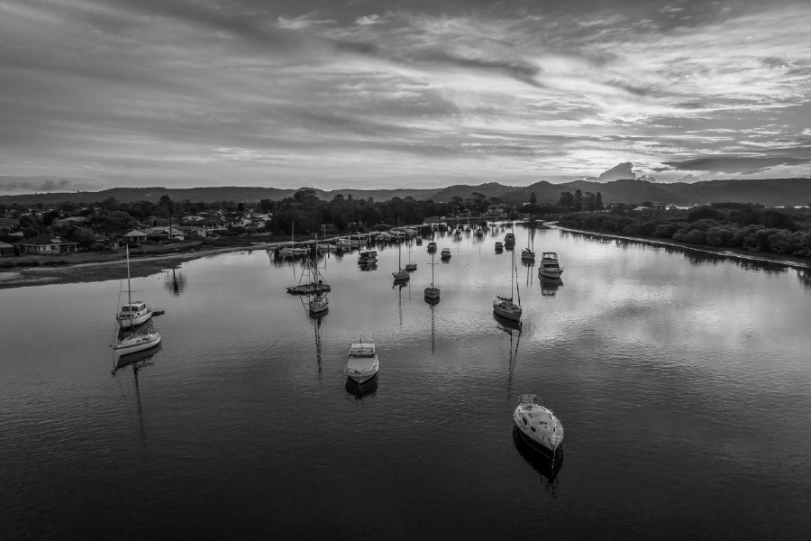 Woy Woy on Central Coast B&W View Photograph Home Decor Premium Quality Poster Print Choose Your Sizes