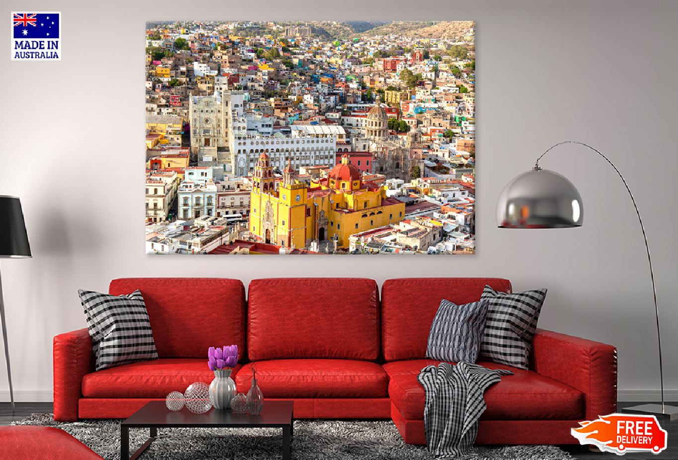 Guanajuato Scenic City View Photograph Print 100% Australian Made