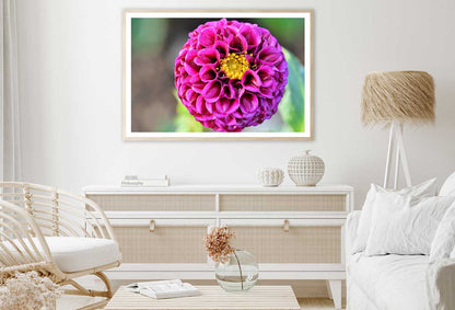 Yellow Dahlia Closeup Side View Home Decor Premium Quality Poster Print Choose Your Sizes