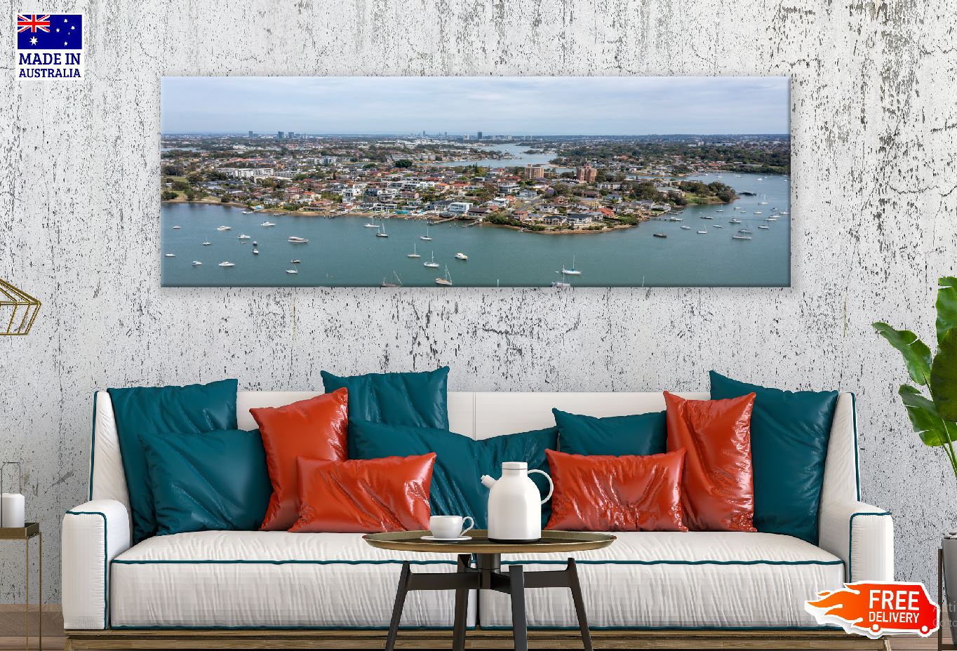 Panoramic Canvas Chiswick Sydney View Photograph High Quality 100% Australian Made Wall Canvas Print Ready to Hang