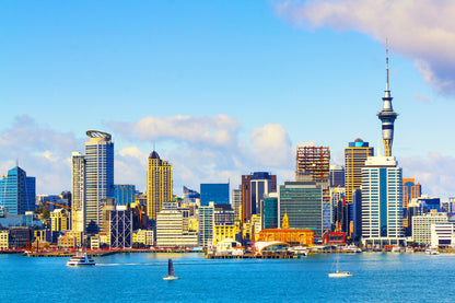 Auckland City from Stanley Point View Photograph Print 100% Australian Made