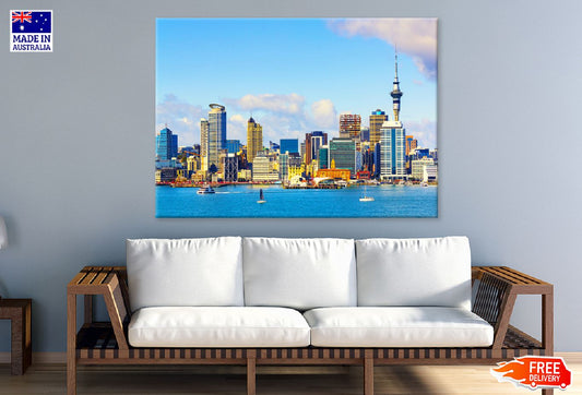 Auckland City from Stanley Point View Photograph Print 100% Australian Made