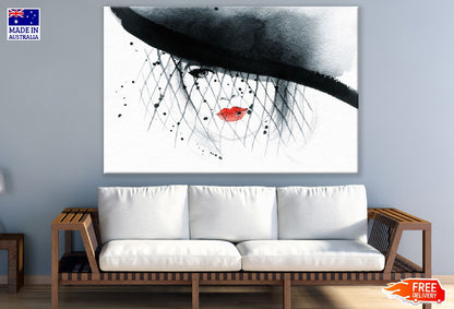 Makeup Woman with Hat Abstract Painting Print 100% Australian Made