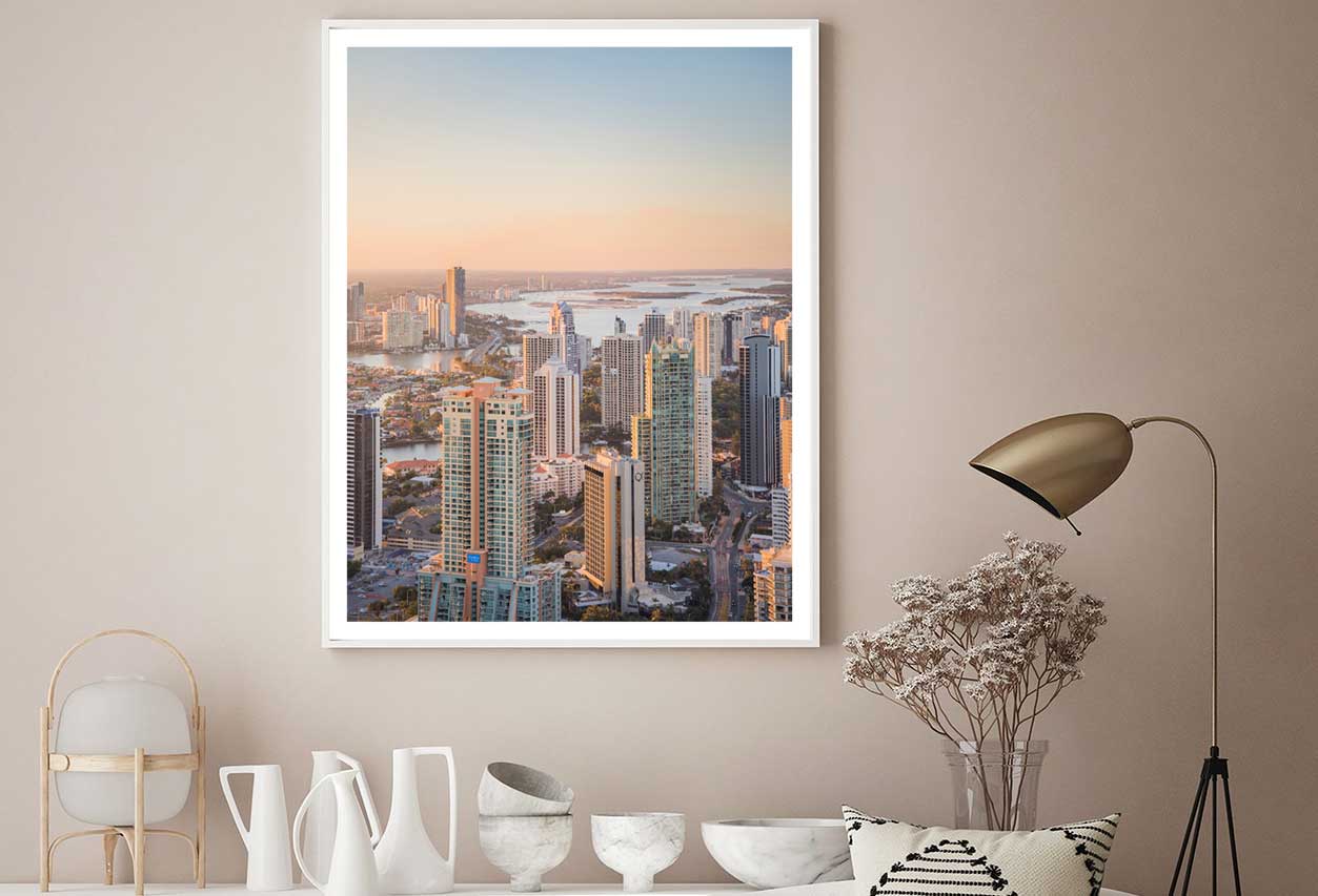 Perth Australia City Skyline View Photograph Home Decor Premium Quality Poster Print Choose Your Sizes