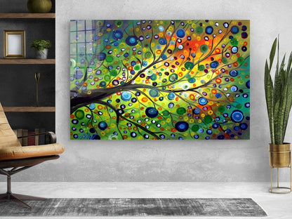 Tree Digital 3D Design Print Tempered Glass Wall Art 100% Made in Australia Ready to Hang