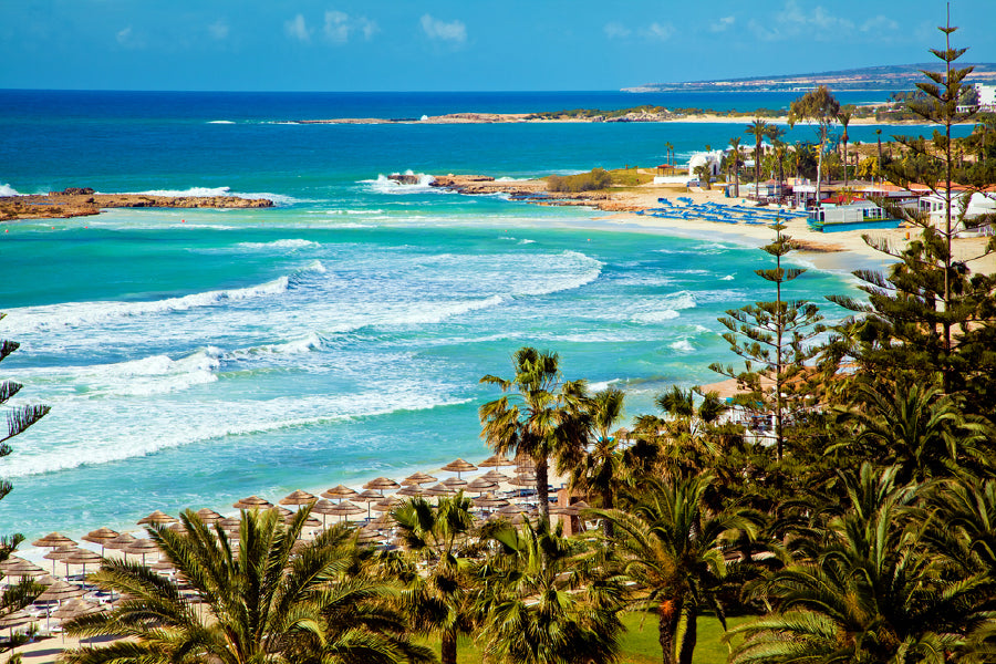Mediterranean Turquoise Sea View Photograph Print 100% Australian Made