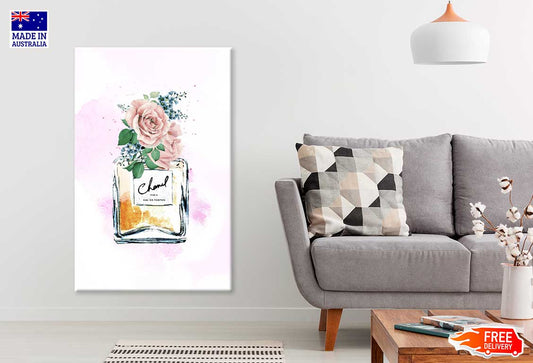 Perfume with Roses Watercolor Painting Print 100% Australian Made