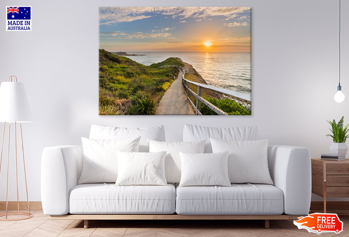 Sea Sunset Scenery View Photograph Print 100% Australian Made