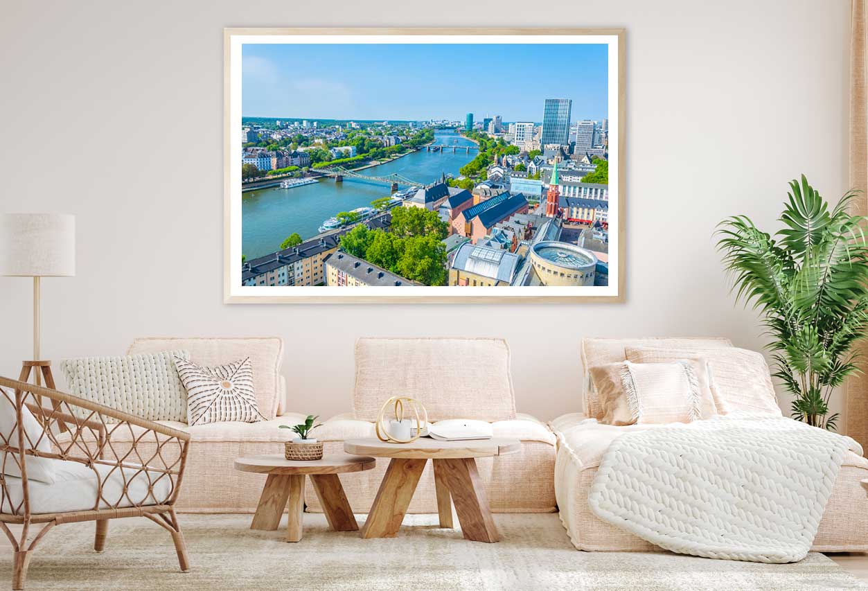 Frankfurt am Main Germany View Photograph Home Decor Premium Quality Poster Print Choose Your Sizes