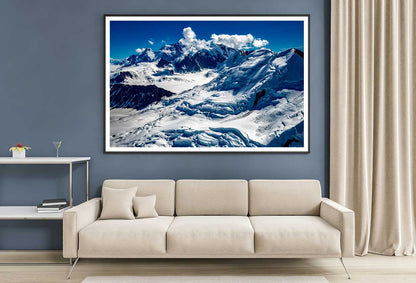 Alaska Snow Mountains Scenery Photograph Home Decor Premium Quality Poster Print Choose Your Sizes