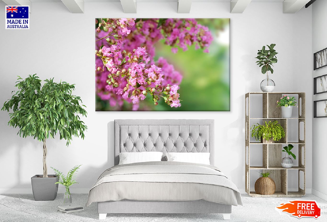 Lilac Bush Spring Flowers Branch Photograph Print 100% Australian Made