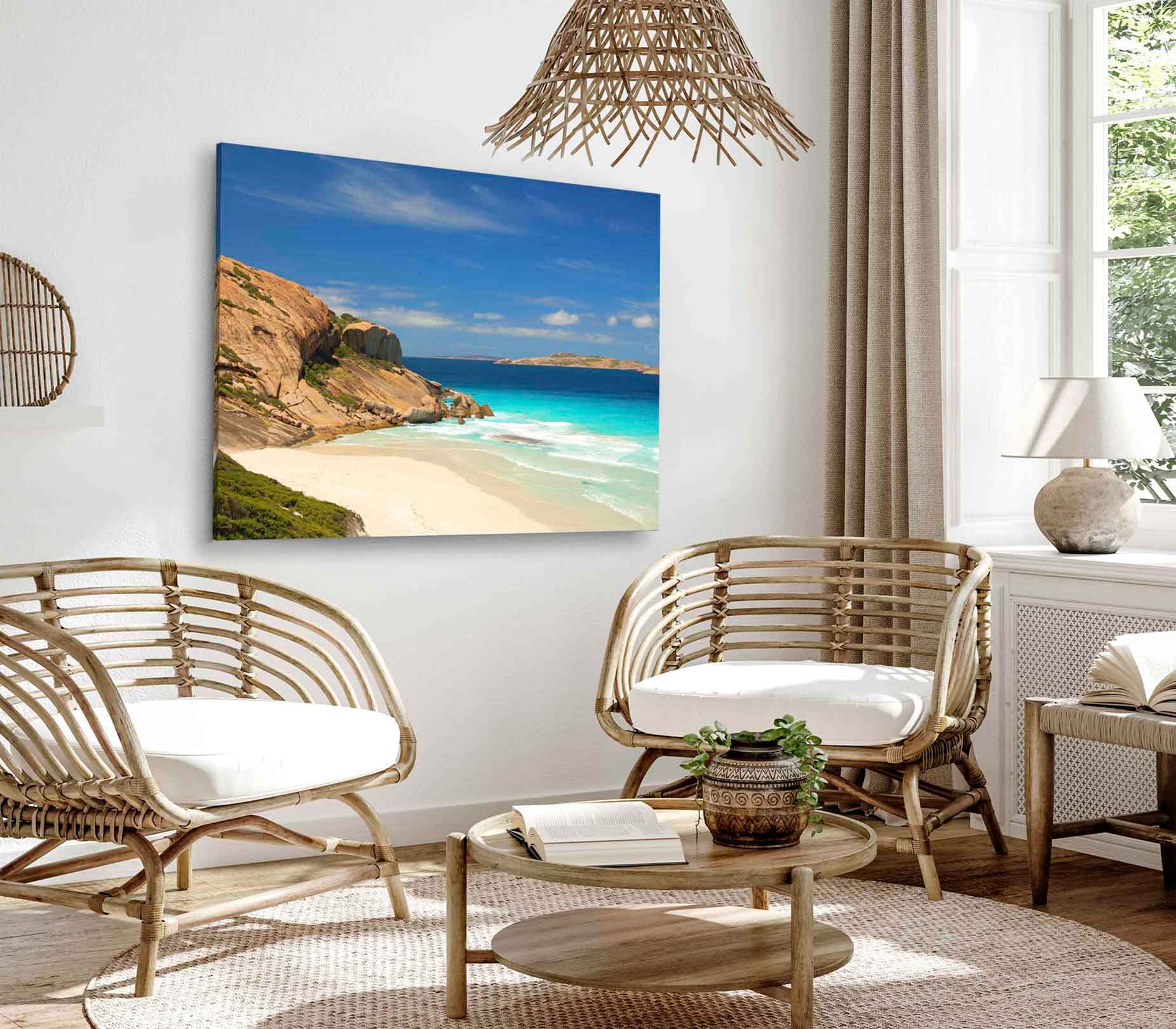 Bella Home Esperance Beach View Australia Print Canvas Ready to hang