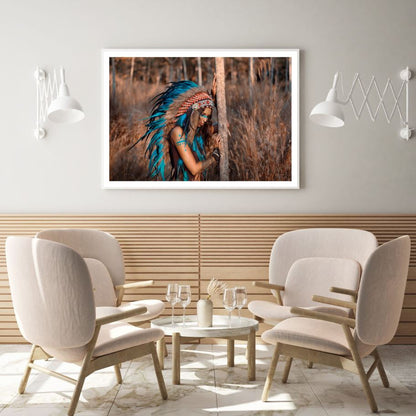 Worrior Indian Girl Photograph Home Decor Premium Quality Poster Print Choose Your Sizes