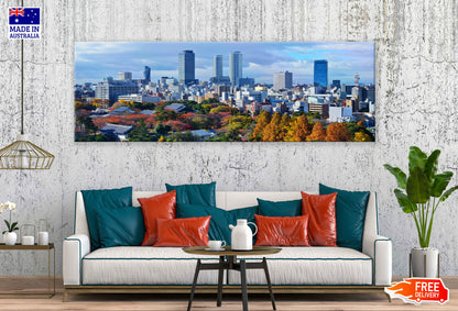 Panoramic Canvas Nagoya Japan Skyline View High Quality 100% Australian Made Wall Canvas Print Ready to Hang