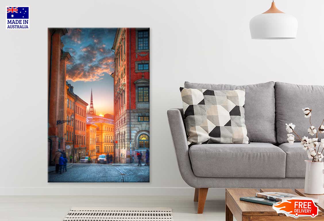 Capital Stockholm Street View Sweden Print 100% Australian Made