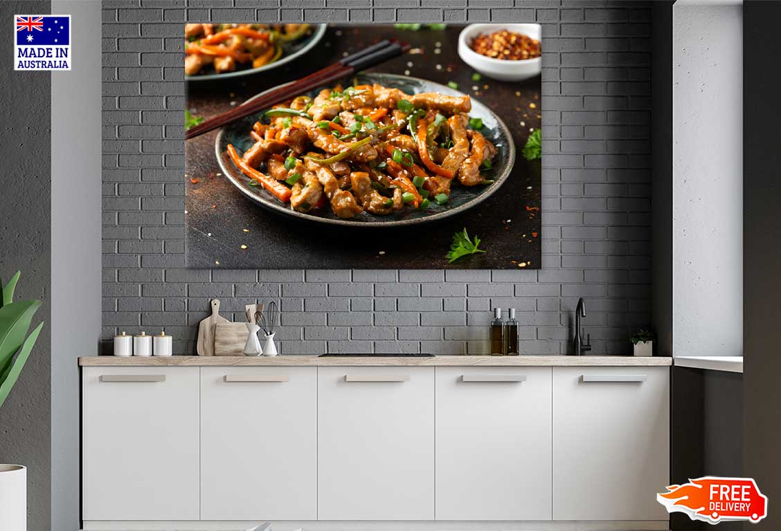 Chinese Sichuan with Vegetables View Photograph Print 100% Australian Made