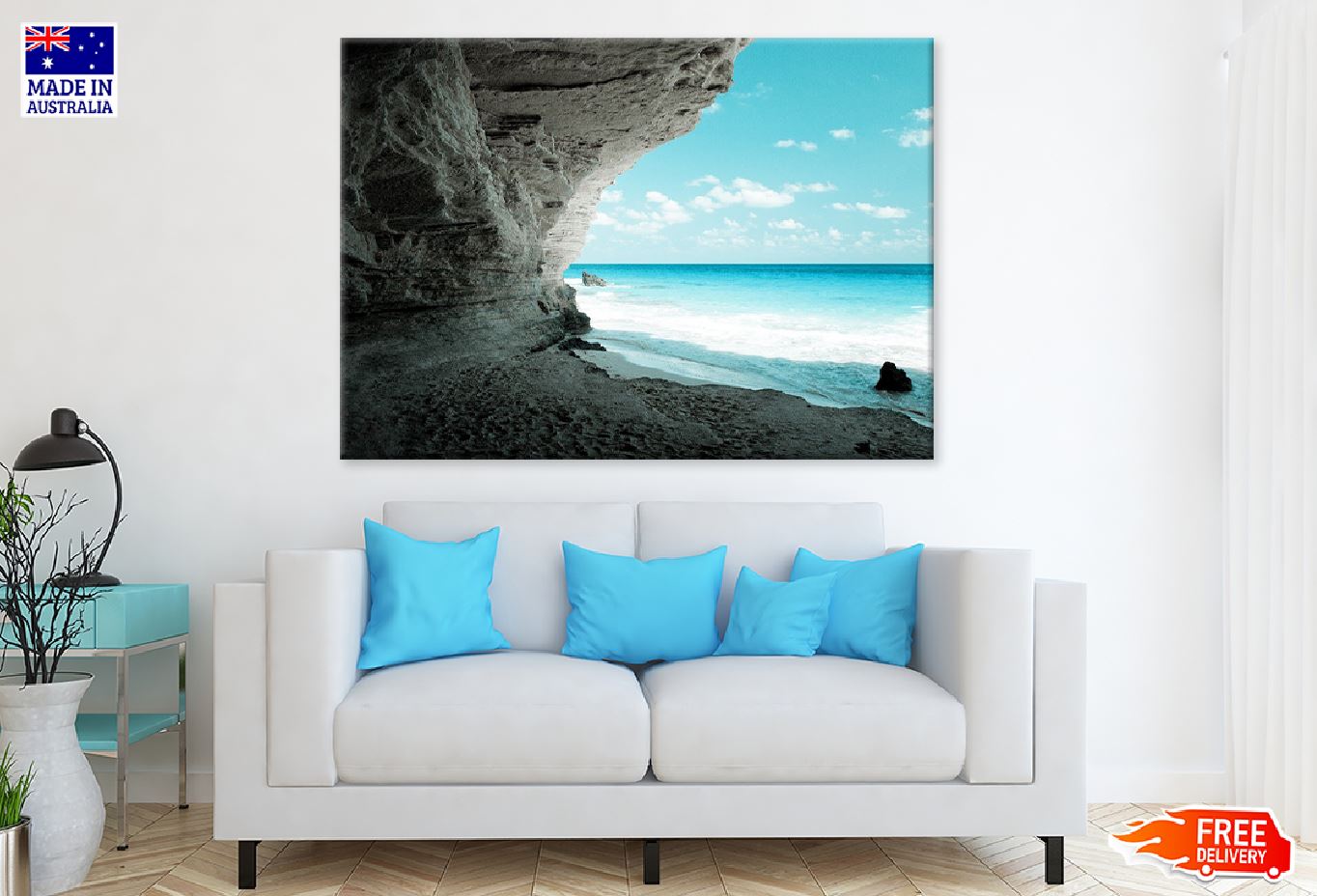 Ageeba Beach View From Cave Photograph Print 100% Australian Made