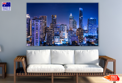 Abstract Night Cityscape Print 100% Australian Made