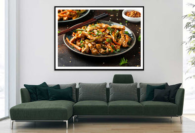 Chinese Sichuan with Vegetables View Home Decor Premium Quality Poster Print Choose Your Sizes
