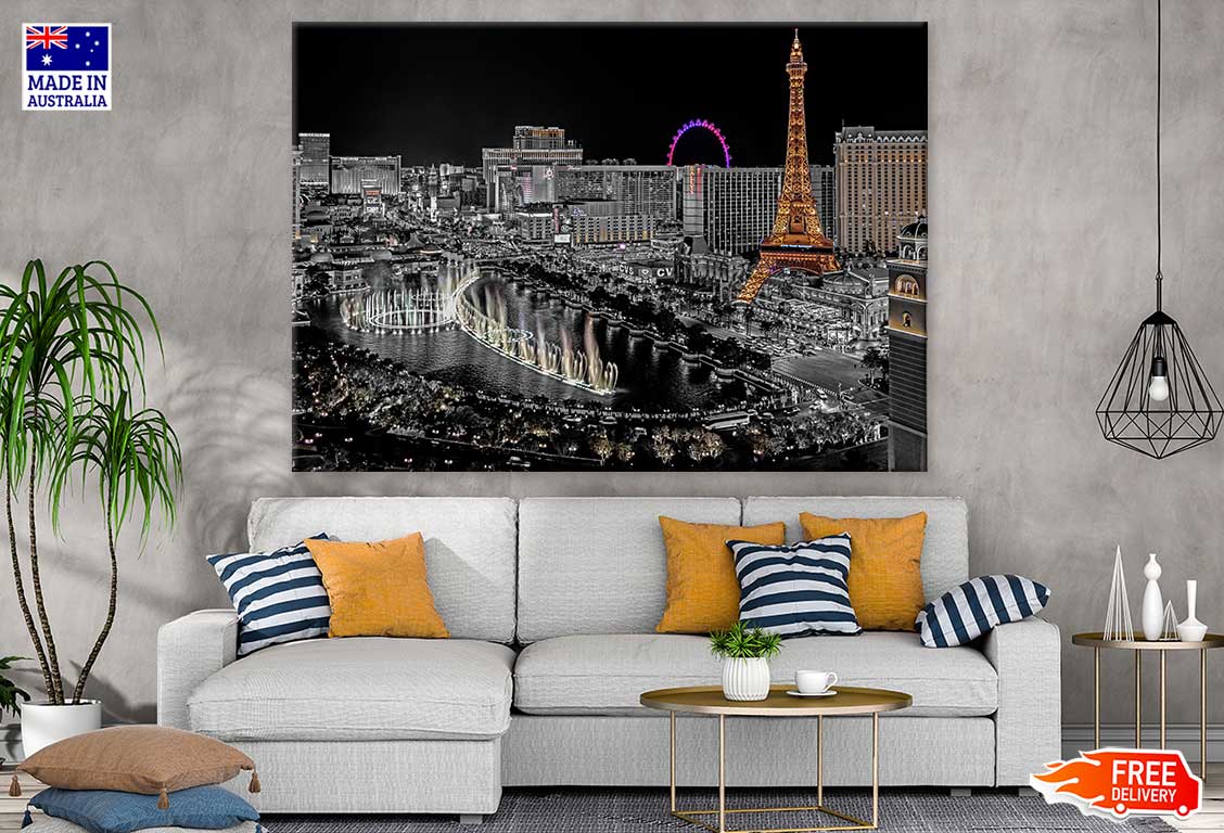 Las Vegas Nevada Night Photograph Print 100% Australian Made