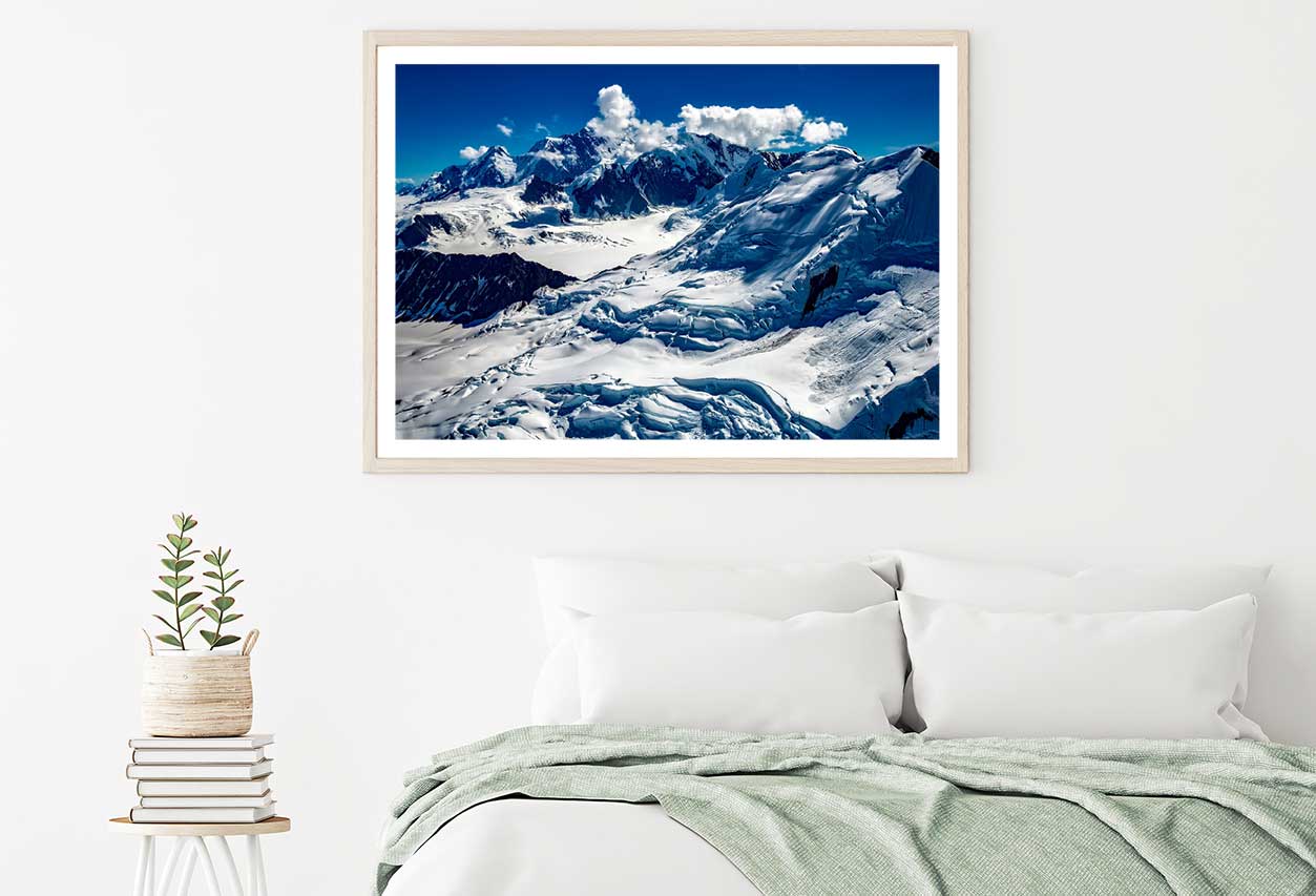 Alaska Snow Mountains Scenery Photograph Home Decor Premium Quality Poster Print Choose Your Sizes