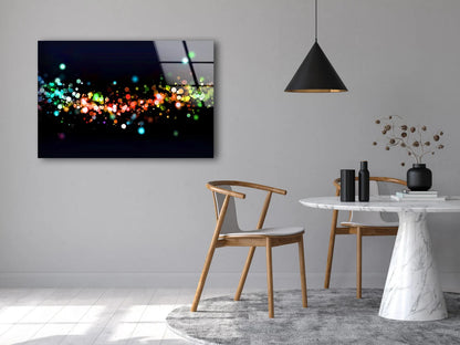 Colorful Lights Acrylic Glass Print Tempered Glass Wall Art 100% Made in Australia Ready to Hang