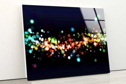 Colorful Lights Acrylic Glass Print Tempered Glass Wall Art 100% Made in Australia Ready to Hang