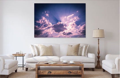 Stunning clouds multicoloured Print 100% Australian Made