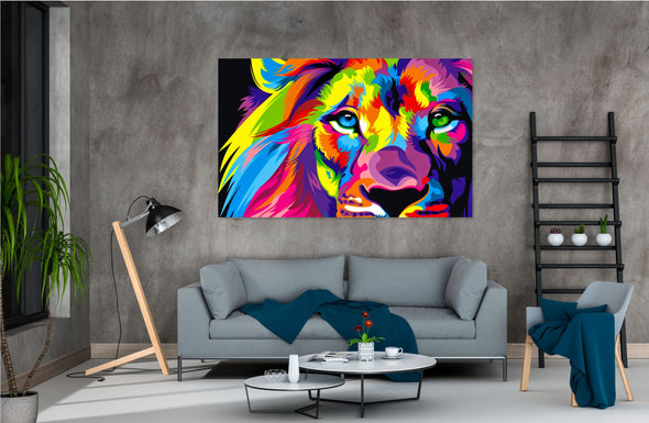 Stunning Lion abstract Print 100% Australian Made