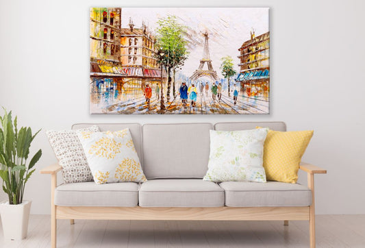 Beautiful Paris Street Painting Print 100% Australian Made