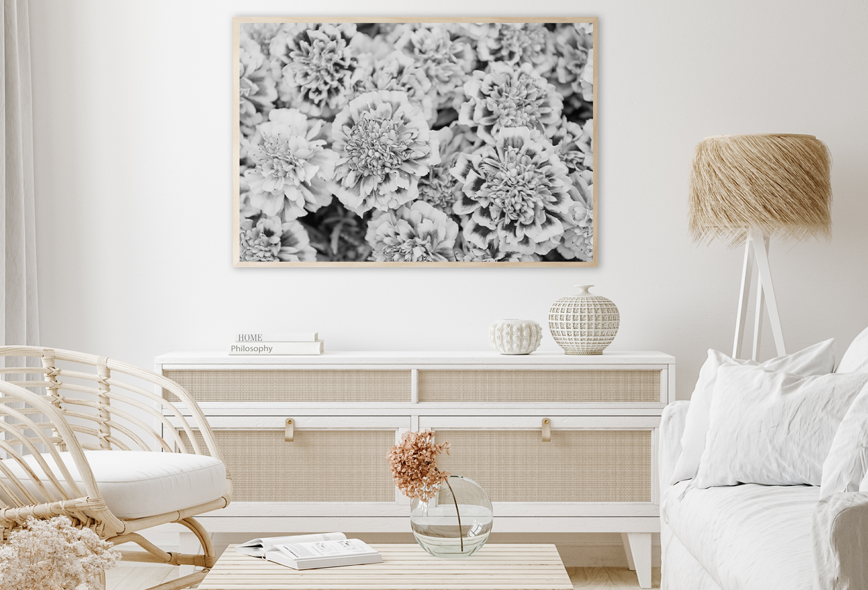 B&W Flower Closeup View Home Decor Premium Quality Poster Print Choose Your Sizes