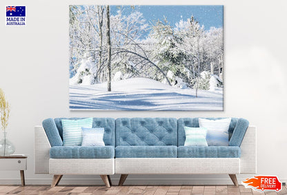 Snow Covered Tree Forest Photograph Print 100% Australian Made