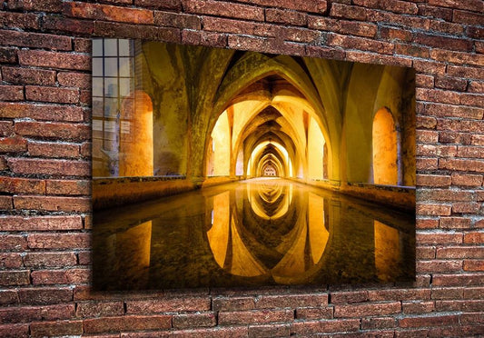 Royal Alcázar Seville Print Tempered Glass Wall Art 100% Made in Australia Ready to Hang