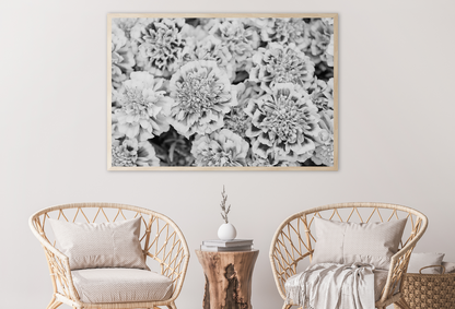 B&W Flower Closeup View Home Decor Premium Quality Poster Print Choose Your Sizes