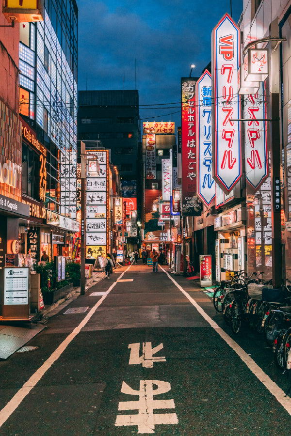 Street Shinjuku District Photograph in Tokyo Print 100% Australian Made