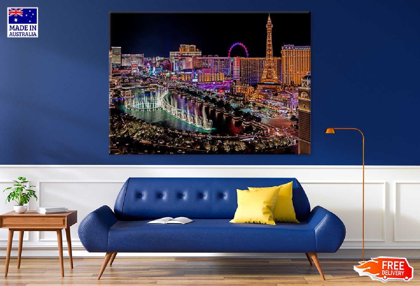 Las Vegas Nevada Night Photograph Print 100% Australian Made