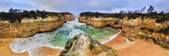 Panoramic Canvas Shipwreck Coast of Victoria High Quality 100% Australian made wall Canvas Print ready to hang