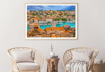 Trogir Croatia Town Blue Sky View Photograph Home Decor Premium Quality Poster Print Choose Your Sizes