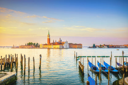 Bella Home Venice Lagoon & Maggiore Church Italy Print Canvas Ready to hang