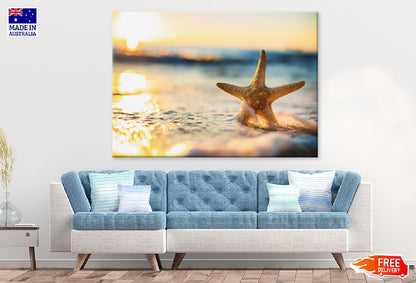 Starfish on Beach View Photograph Print 100% Australian Made