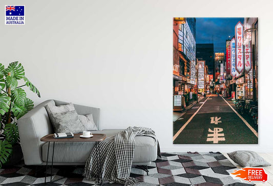 Street Shinjuku District Photograph in Tokyo Print 100% Australian Made