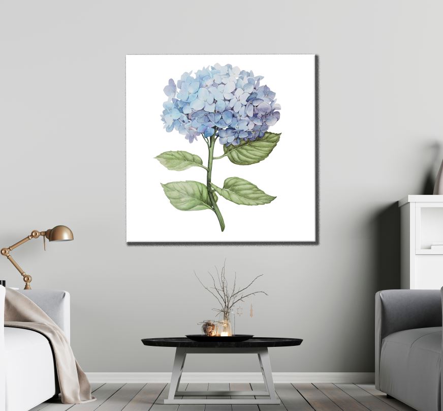 Square Canvas Watercolor Floral Painting High Quality Print 100% Australian Made