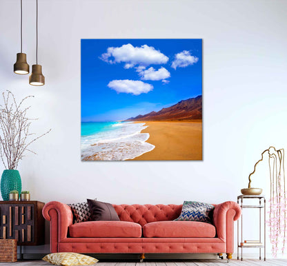 Square Canvas Fuerteventura Barlovento Sea High Quality Print 100% Australian Made