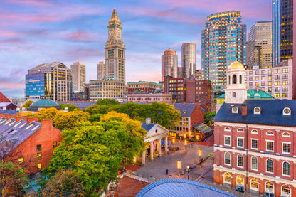 Faneuil Hall & Quincy Market View Photograph Print 100% Australian Made