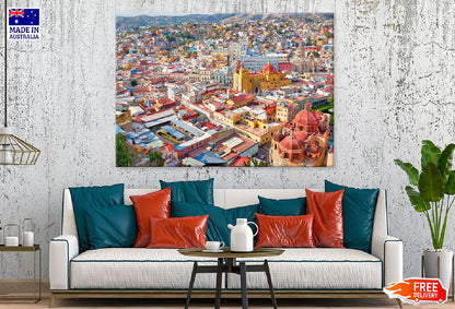 Guanajuato City Aerial View Photograph Print 100% Australian Made