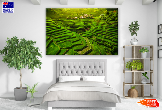 Rice Terraces on Mountain Print 100% Australian Made