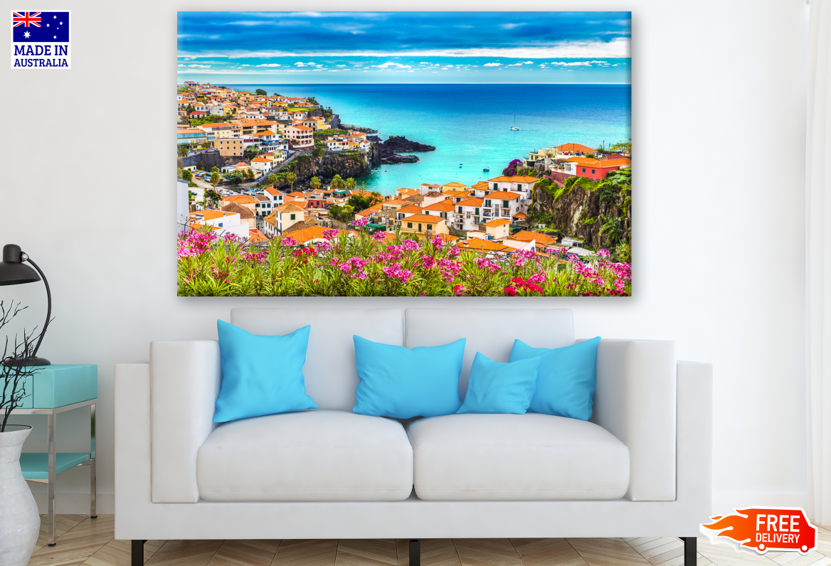 Panoramic view of Madeira island, Portugal Photograph Print 100% Australian Made