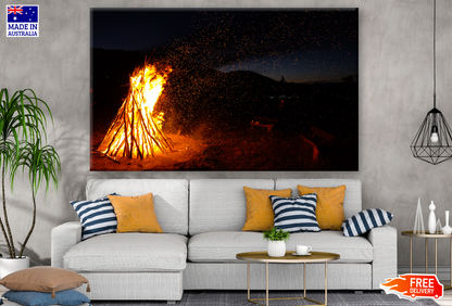 Bonfire Night Camp Photograph Print 100% Australian Made