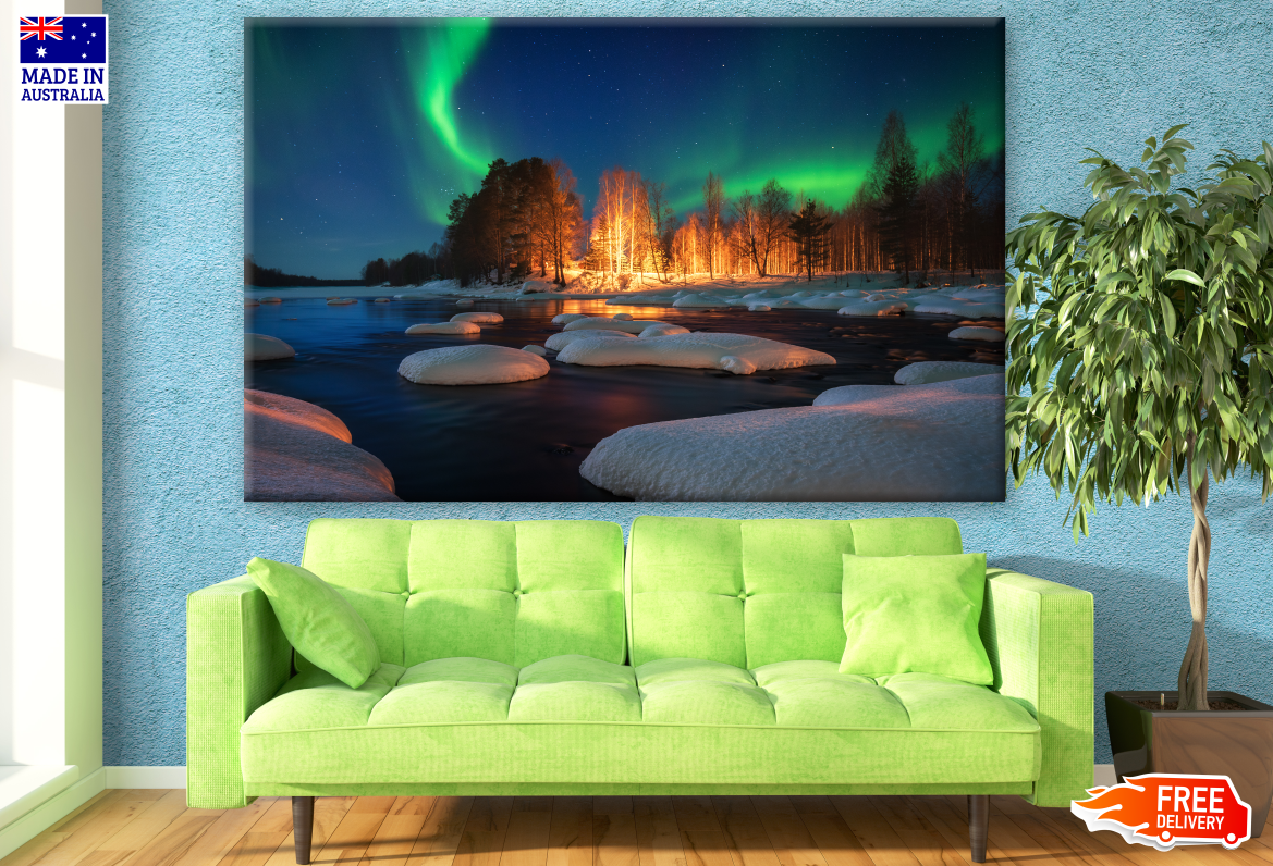 Aurora Northern Lights Photograph Print 100% Australian Made